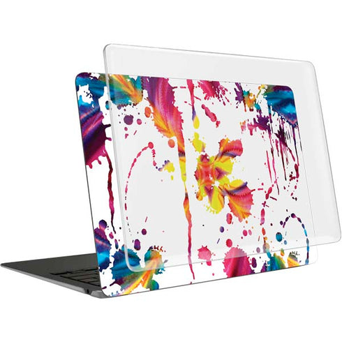 Chromatic Splatter White MacBook Air 15in (2023-2025) Case plus Skin